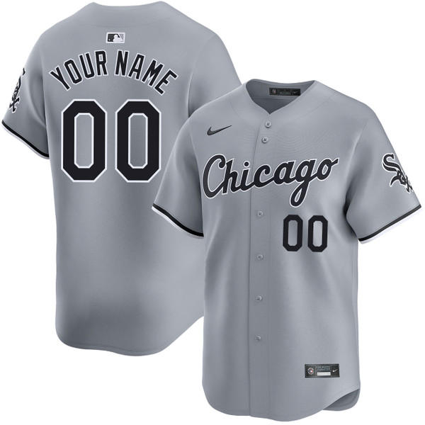Chicago White Sox Custom Nike Grey Alternate Limited Jersey