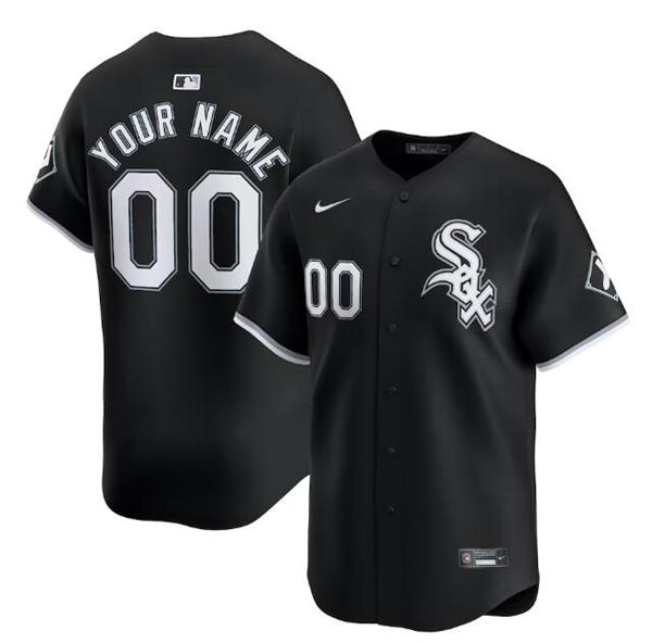 Chicago White Sox Custom Nike Black Alternate Limited Jersey