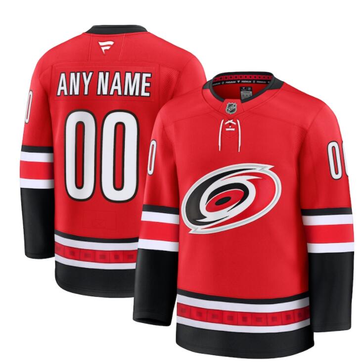 Carolina Hurricanes Custom Fanatics Alternate Red Jersey