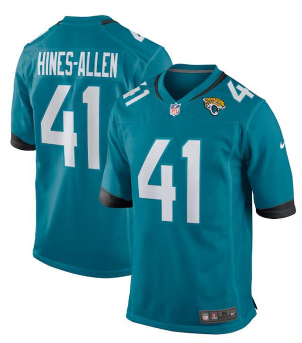 Womens Jacksonville Jaguars #41 Josh Hines-Allen Nike Teal Alternate Limited Jersey