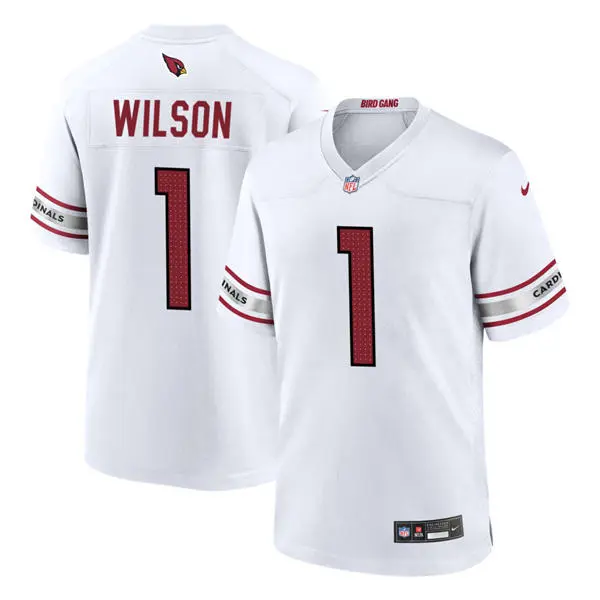 Womens Arizona Cardinals #1 Mack Wilson  White Limited Jersey