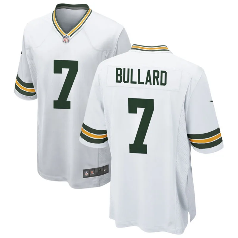 Youth Green Bay Packers #7 Javon Bullard Nike White Limited Player Jersey