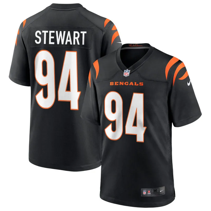 Men's Cincinnati Bengals #94 Shemar Stewart Nike Black Team Color Vapor F.U.S.E. Limited Jersey