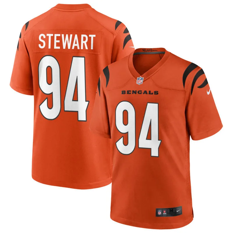 Women's Cincinnati Bengals #94 Shemar Stewart Nike Orange Alternate Limited Jersey