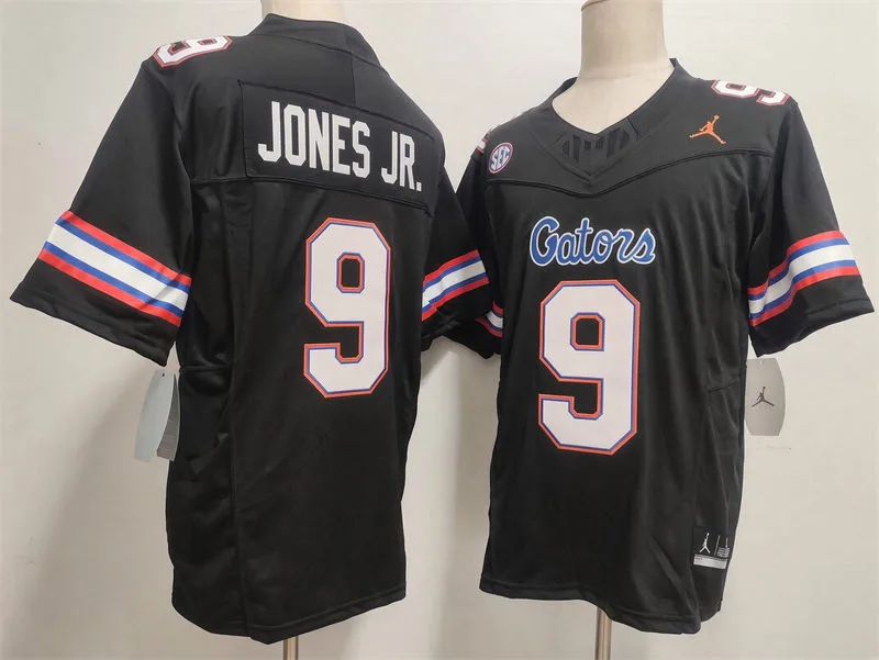 Florida Gators #9 Tramell Jones Jr. Black 2026 Football Game Jersey