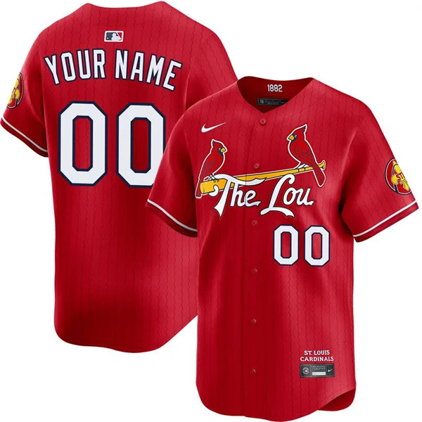 St. Louis Cardinals Custom Red City Connect Limited Jersey