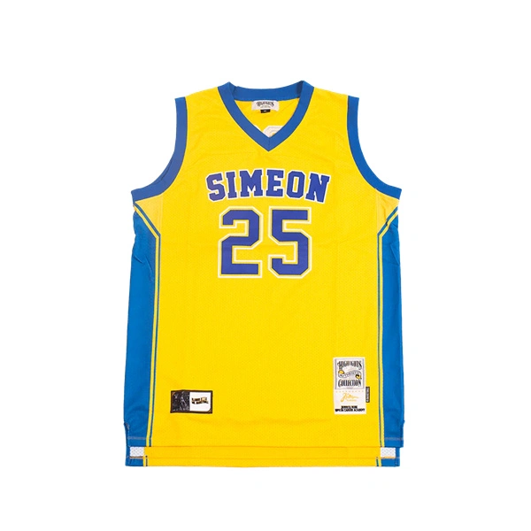 Stitched #25 Ben Wilson Simeon Wolverines HIGH SCHOOL BASKETBALL JERSEY Yellow Stitched #25 Ben Wilson Simeon Wolverines HIGH SCHOOL BASKETBALL JERSEY Yellow