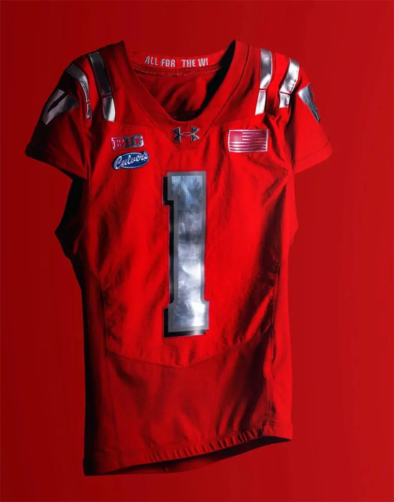 Wisconsin Badgers #1 Colton Joseph 2026 Lambeau Uniforms Jersey Wisconsin Badgers #1 Colton Joseph 2026 Lambeau Uniforms Jersey