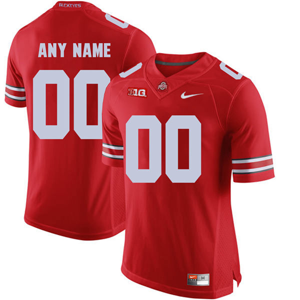Mens Ohio State Buckeyes Custom Nike Scarlet Football Jersey