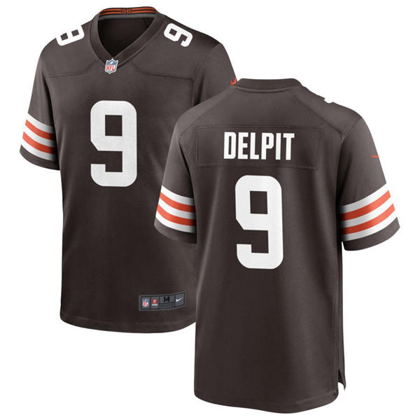 Womens Cleveland Browns #9 Grant Delpit Nike Brown Home Vapor Limited Jersey