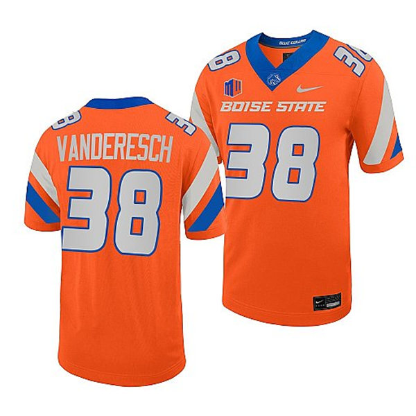 Mens Boise State Broncos #38 Leighton Vander Esch Nike Oragne College Football Jersey